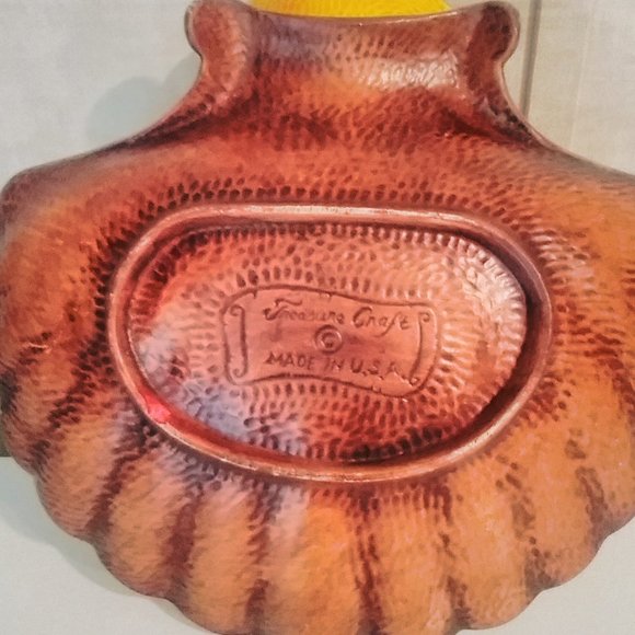 Treasure Craft Yellow Sea Shell Chip & Dip Dish - Picture 4 of 5